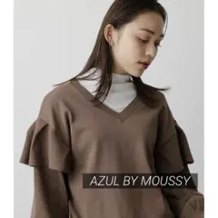 019 AZUL BY MOUSSY 2WAY RUFFLE KNIT TOPS