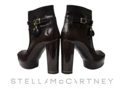 Stella McCartneyエナメルアンクルブーツチャンキーヒール 限定品
