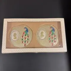 金色装飾のインテリアプレートセット