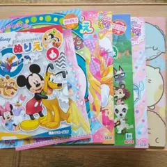 디즈니 미키 & 프렌즈 ぬりえ サンスター文具 ８冊セット