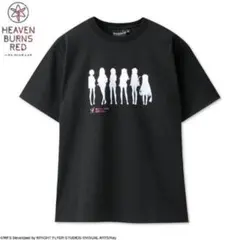 ヘブンバーンズレッド　31A　シルエット　半袖　Tシャツ　ブラック　Lサイズ
