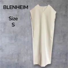 【新品】BLENHEIM ニットジョーゼット ノースリーブ ワンピース Sサイズのサムネイル