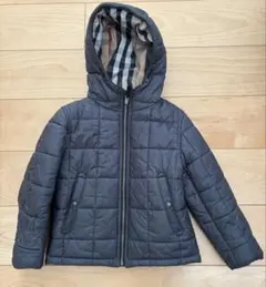 美品　バーバリーチルドレン　ダークグレー 中綿キルトコート　6y 116センチ
