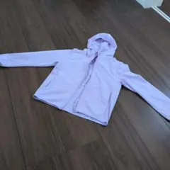 UNIQLO 薄紫 フルジップパーカー 120