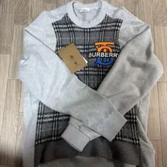 BURBERRY チェック柄 トレーナー タグ付き ニット