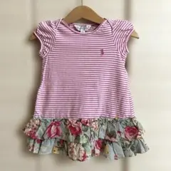 ラルフローレン 9M 半袖フリルワンピース