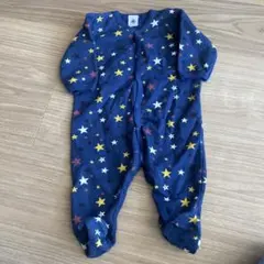 PETIT BATEAU 星柄足付きロンパース 6m