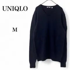 【ユニクロ】 トップス ニット セーター 長袖 ウール Vネック