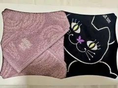 【新品】ANNA SUI ハンカチ 2枚セット 猫 パープルのサムネイル