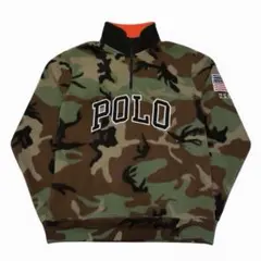 POLO RALPH LAUREN 迷彩 ハーフジップ フリース カモ柄