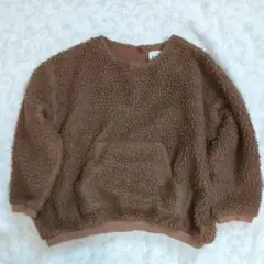 6° vocale ブラウン　ボア トレーナー　120cm