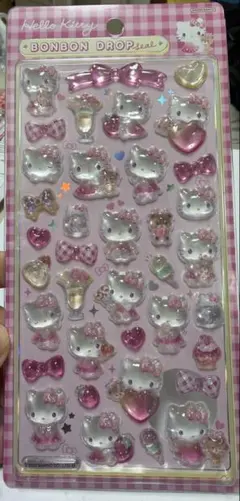 正規品　ハローキティ ボンボンドロップシール