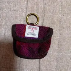 Harris Tweed ハリスツイード ポーチ キーリング付きのサムネイル
