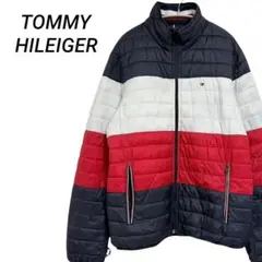 TOMMY HILFIGER 中綿ジャケット トリコロール Lサイズ ゆったり
