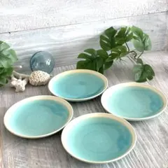 特価品】 ガラス彩陶器 大皿 沖縄オーシャンブルー ギャラリー 風の島