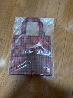 ファミリア　チェック　トートバッグ小