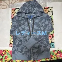 DANSKIN ジャンプマンロゴ 星柄フルジップ　　　　　　パーカーM