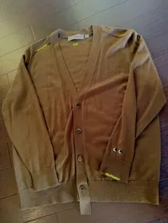 ANYA HINDMARCH カーキVネック カーディガン M