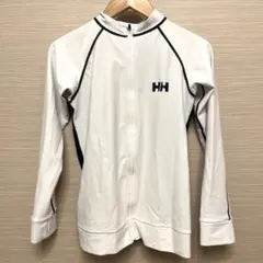 ヘリーハンセン　ホワイト ジップアップ ラッシュガード　150cm