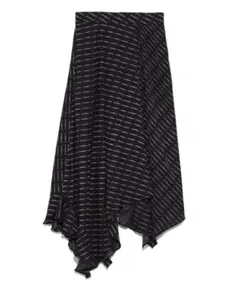 snidel イレヘムフレアースカート ブラック