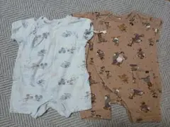 ロンパース2点セット（ミッキー柄）