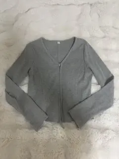 GU ダブルジップ リブトップス