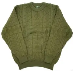 『美品』　ヴィンテージ　Guy ガイ　毛100% ケーブルニットセーター