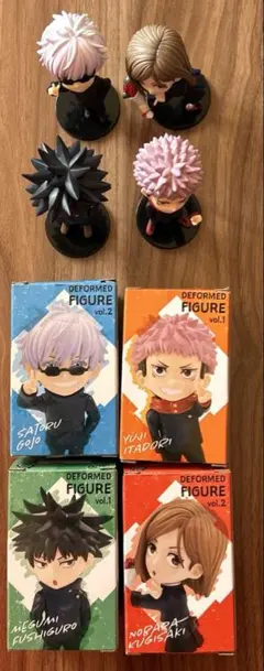 呪術廻戦　DEFORMED FIGURE 4体