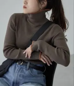 チャオパニックティピー アンチピリング配色ステッチタートル カーキ