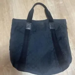 GUCCI GG柄 ナイロン トートバッグ ブラック
