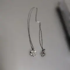 Pt/Pt850 天然ダイヤモンド 0.36ct 4.8g ネックレス - メルカリ