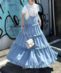 Alley tokyo フリルティアードキャミワンピのサムネイル
