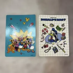 ディズニー じゃんけんカード ドナルドダック 90周年 カード 2枚セット