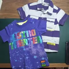 PARTYPARTY　ストライプシャツ　Tシャツセット 70のサムネイル