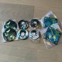 ヒロアカ　緑谷出久 缶バッジ・ラバーチャームセット