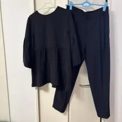 パンツスーツ　黒　Lサイズ