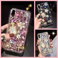 iphone13pro iphone13mini デコ ラインストーン ケース