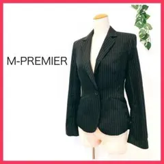 美形M-PREMIER / ストライプテーラードジャケット / Sサイズのサムネイル