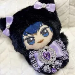ちびぐるみ ぬい服 11cm 着ぐるみ 豹柄ラベンダー(内耳 ソフト