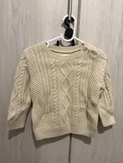 baby GAP ケーブルニットセーター 12-24ヶ月 アイボリー