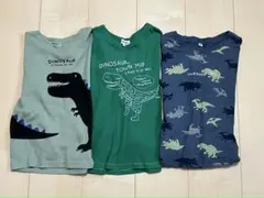 恐竜デザイン長袖Tシャツ　120