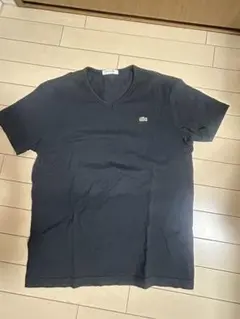 LACOSTE Vネック Tシャツ ブラック