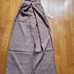 【新品未使用】clear ブラウン コーデュロイ風 ワイドパンツ