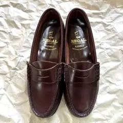 【REGAL リーガル】コインローファー 23cm ダークブラウン