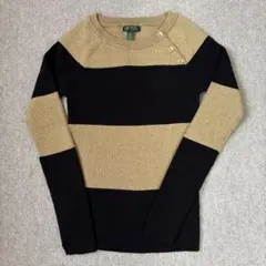 NY購入　新品　未使用　Ralph Lauren ストライプニット　サイズM