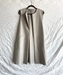 ella selectshop peplum gilet (gray) - メルカリ