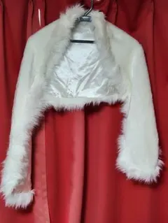 ショール着物フェイクフェザーショール白