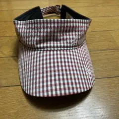 レコックスポルティフ チェック柄 バイザー Fサイズ