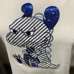 恐竜キャラクター Tシャツ ホワイト