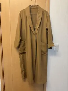 ナノユニバース コート ショールカラー ベージュ NL91COT014KK